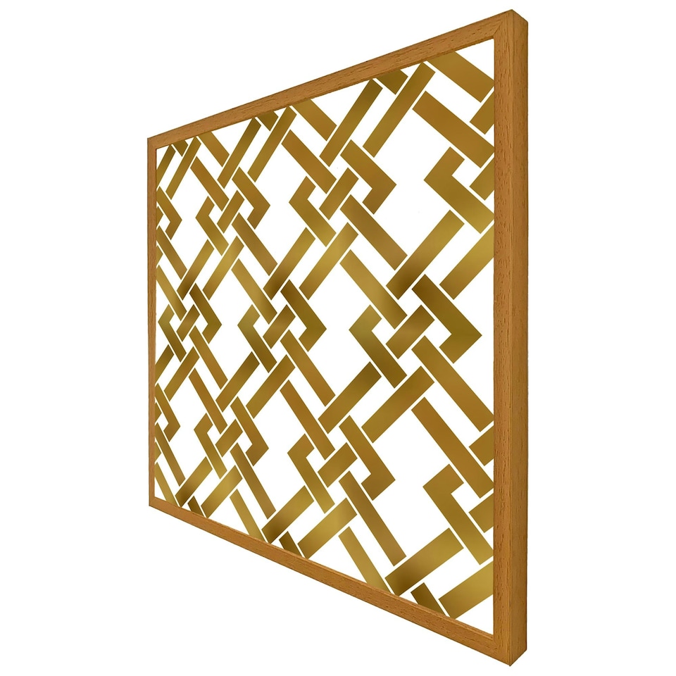image 1 of Gold geometric chain (Picture Frame) Grey | L