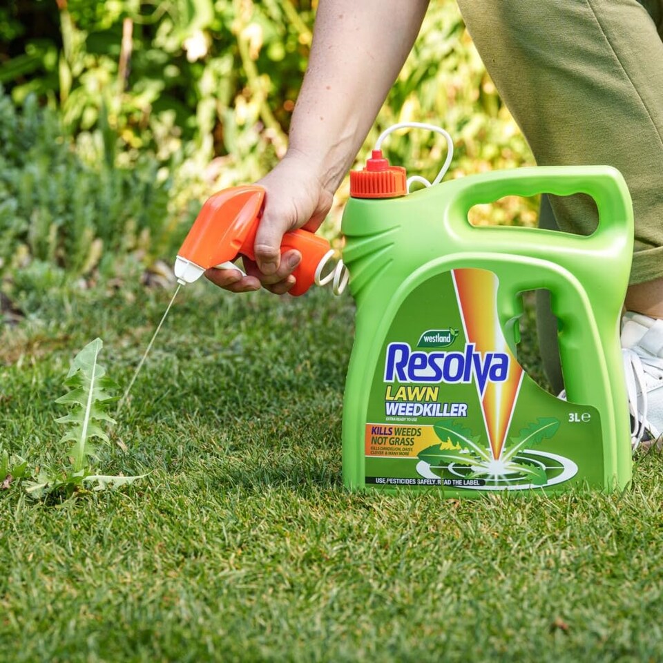 image 1 of Resolva Lawn Weedkiller Extra 3L RTU Ready to Use | Selective | Controls Dandelions, Clover & Plantain | Does Not Harm Grass | 3L RTU
