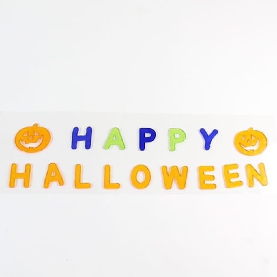 Happy Halloween Gel Stickers Decoration