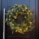 image 3 of 60cm Premium Mixed branch prelit Green Wreath - with timer