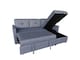 image 6 of The Savona 3 Seater Storage Sofa in Grey or Silver | Grey | One Size