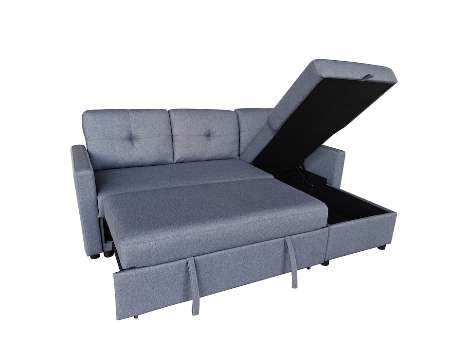 image 1 of The Savona 3 Seater Storage Sofa in Grey or Silver | Grey | One Size