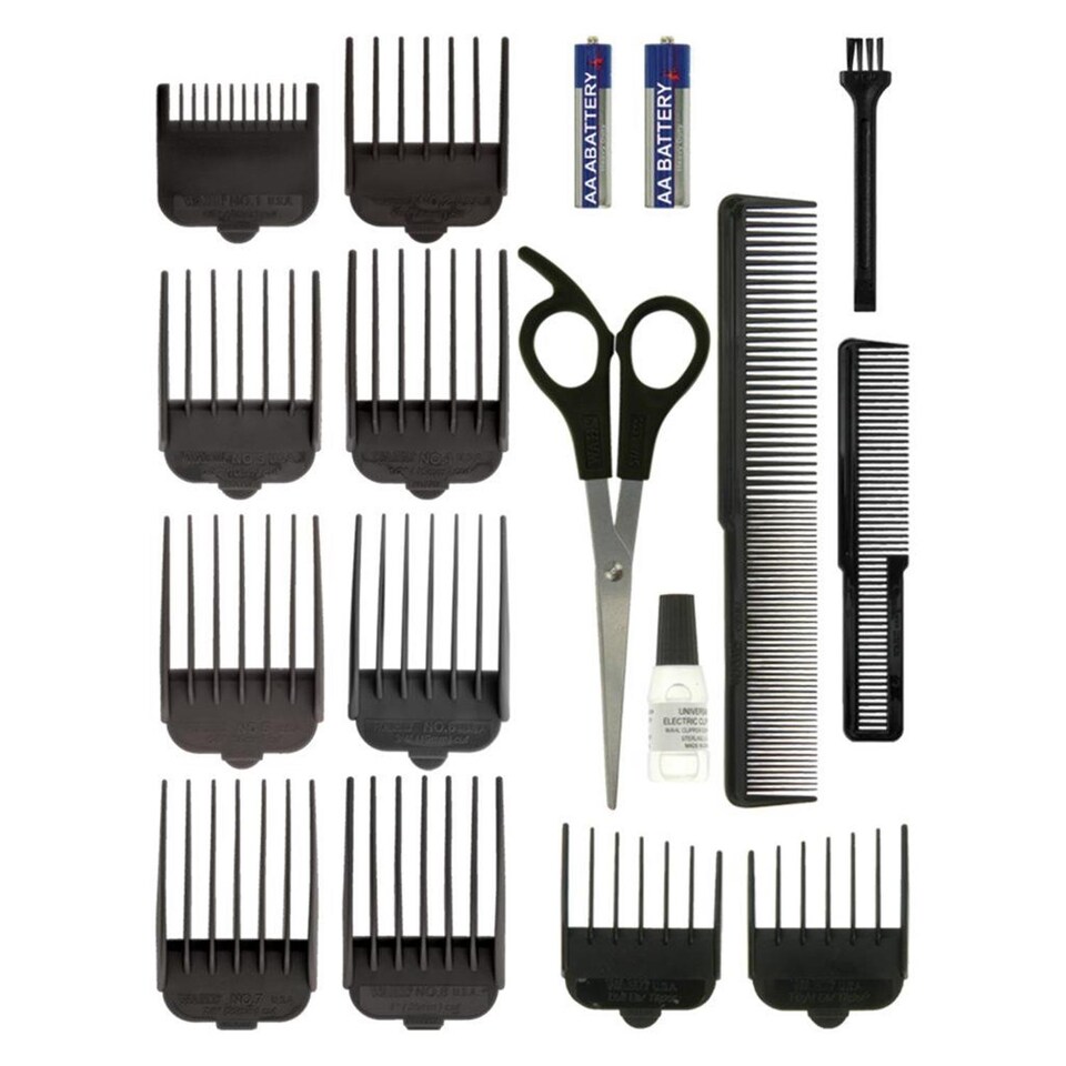 image 1 of Wahl Corded Hair Clipper & Trimmer Complete Grooming Kit Deluxe Gift Set