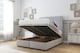 image 2 of Sloomy Harrington Silver Plush Ottoman Bed With Mattress With 26" Strutted Headboard 6' Super King