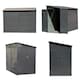 image 1 of Living and Home Outdoor Steel Storage Shed - Grey 270 x 144 x 202cm Grey