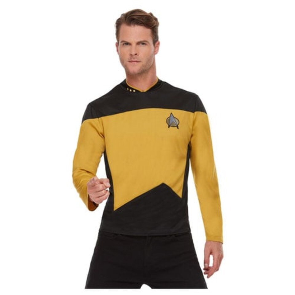 image 1 of Operations Uniform Star Trek The Next Generation Fancy Dress Costume Adult Mens Medium
