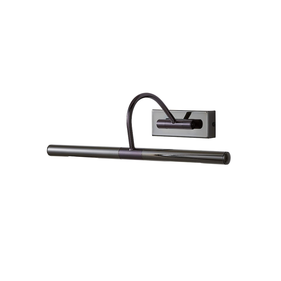 image 1 of ValueLights Capri Black Indoor Wall Picture Light and Bulb | Black