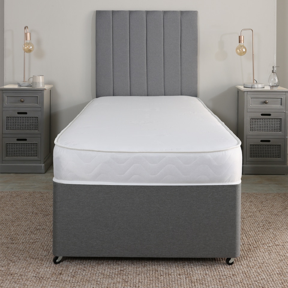 image 1 of Aloe Vera Hybrid Mattress - 18cm Deep, Plush Feel | White | Small Single