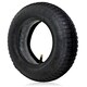 image 4 of SPARES2GO Tyre 3.50-8 Wheelbarrow Scooter Trolley Trailer Cart Pneumatic Innertubes x 2