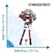 image 3 of Harley Quinn Anime Style DC Comics Lifesize Cardboard Cutout 176cm