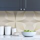 image 3 of NuWallpaper NUS3575 Inuition Peel & Stick Wallpaper, White & Gold | White | White & Gold | 2.86m² | 1