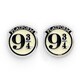 image 3 of Official Harry Potter Platform 9 ¾ Silver Plated Stud Earrings WES0011