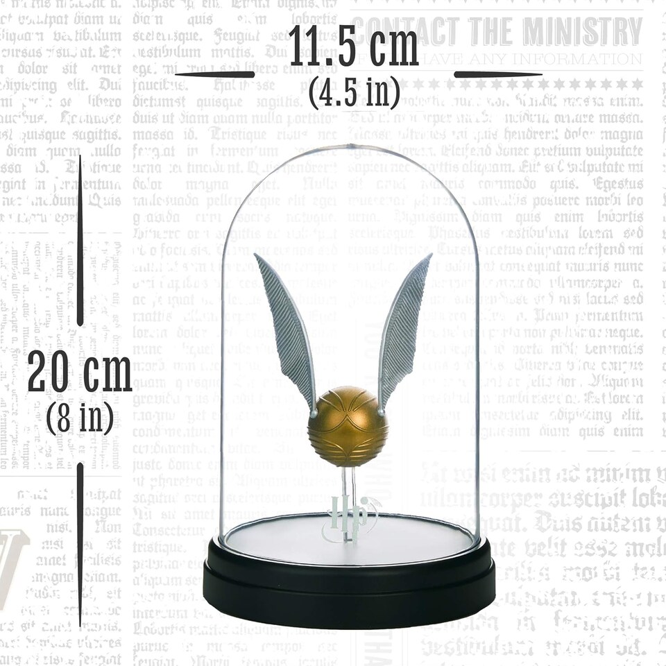 image 1 of Harry Potter Levitating Golden Snitch Light, Touch Control Desk Lamp Collectible Decor Gift,Paladone