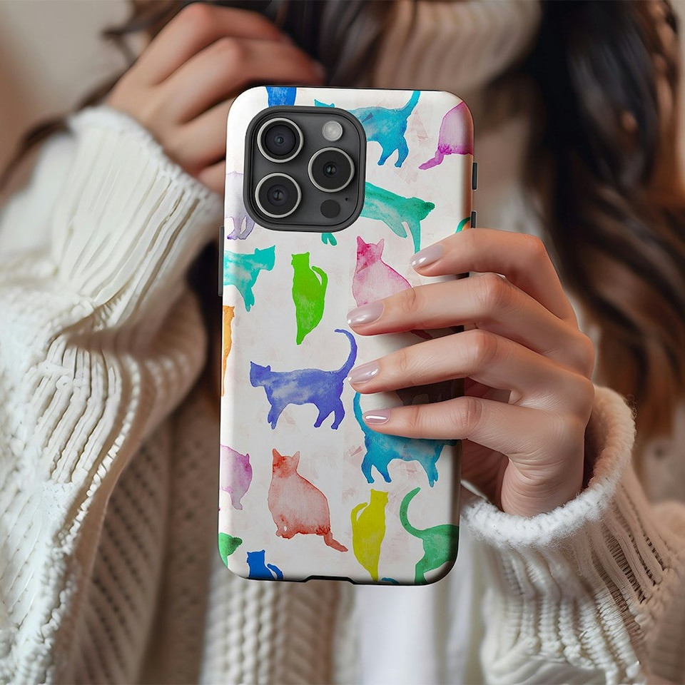 image 1 of Abstract Cats Phone Case | Multi | iPhone 15 Pro Max
Magsafe | iPhone 15 Pro Max
Magsafe