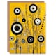 image 1 of Yellow Abstract Geometric Wildflowers Woman Her Birthday Card