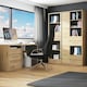 image 4 of Shetland Tall Wide 1 Door 4 Drawer Bookcase