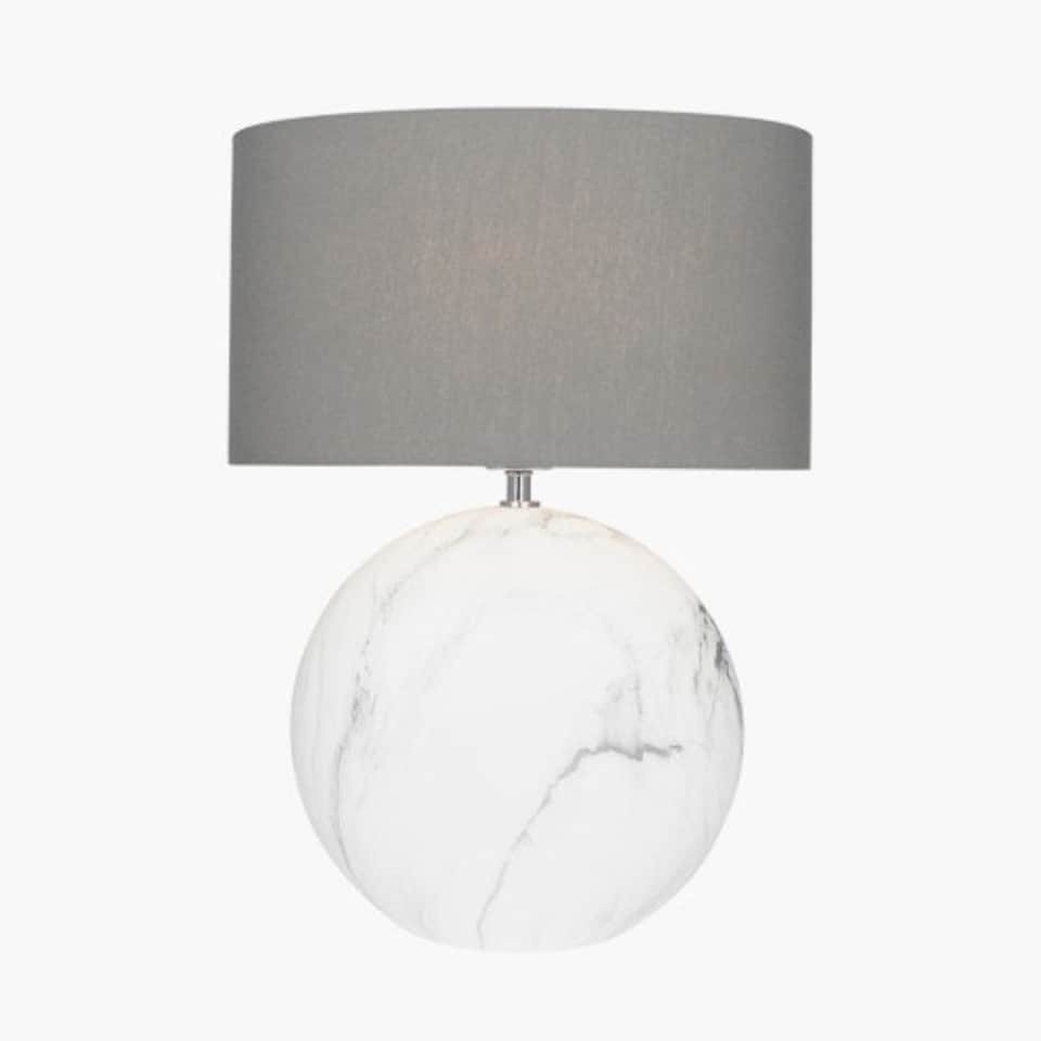 image 1 of Large Marble Effect Ceramic Table Lamp