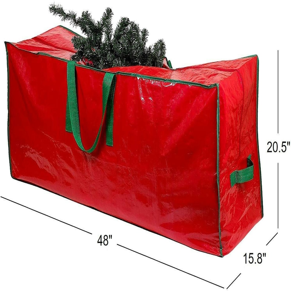 image 1 of Christmas Tree Storage Bag - Stores Up To 7.5 Foot - Waterproof & Tear-Resistant