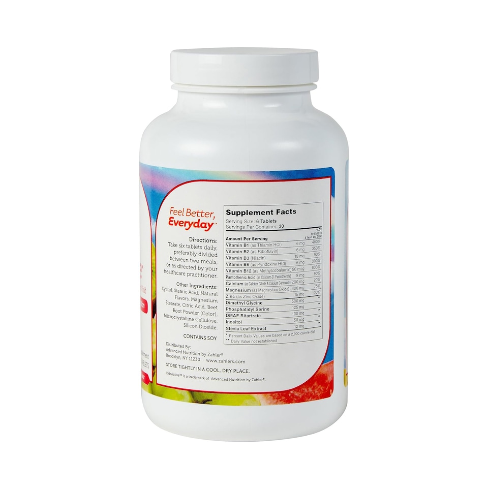 image 1 of KidsActive, Support Focus and Concentration, Fruit Punch, 60c