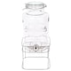 image 1 of Rink Drink Glass Drinks Dispenser with Tap & Chrome Stand - 6.5L