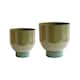 image 1 of Austin Dual Metal Planters (Set of 2) - Mild Steel - Green | Green