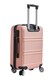 image 3 of Living and Home 3-Piece Luggage Set – Stylish Striped Design in Cool Pink, Lockable Travel Suitcases (20'' + 24'' + 28'') | Pink | Large | 3
