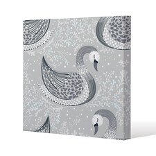 Decorative swans (Canvas Print) / 127 x 127 x 4cm | Multi