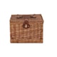 image 3 of Light Steamed 35cm Wicker Chest Hamper | Brown | Brown | One Size