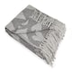 image 1 of Love Collection Recycled Cotton Throw in Grey | Grey | Grey