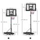 image 7 of SPORTNOW 2.3-3.05m Basketball Hoop and Stand with Weighted Base and Wheels