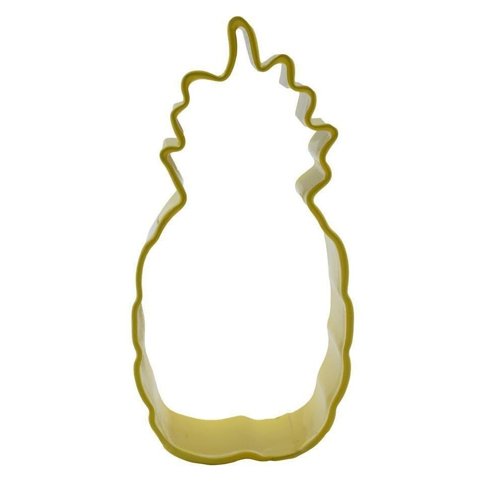Anniversary House Pineapple Poly-Resin Coated Cookie Cutter - Yellow - One Size