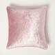 image 1 of Homescapes Pink Luxury Crushed Velvet Cushion Cover - 60 x 60 cm Pink