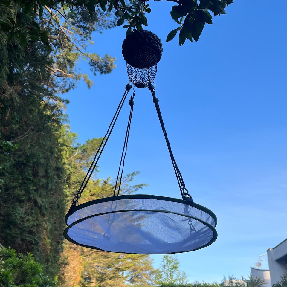 image 1 of Large Mesh Bird Feeder Seed Catcher Tray