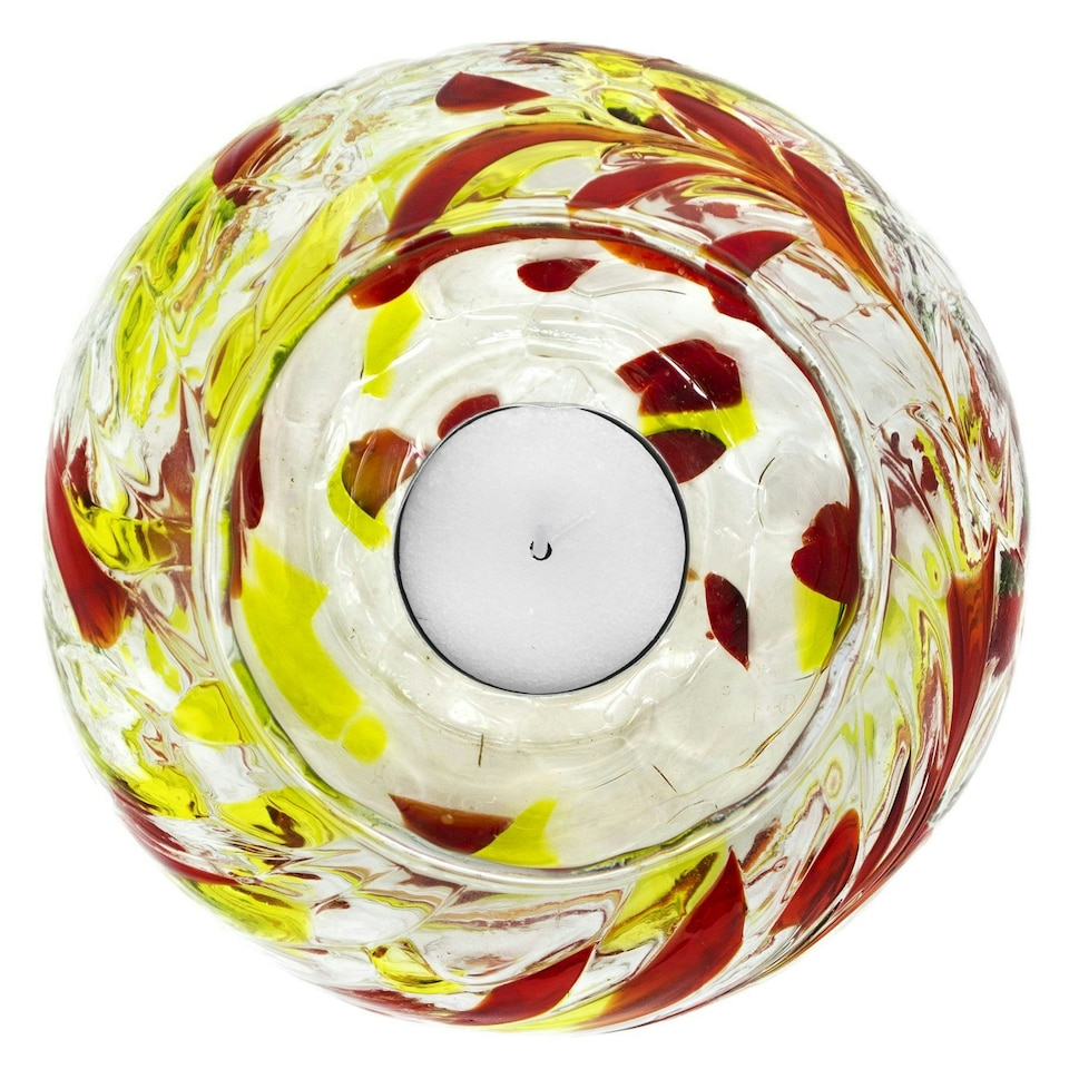 Milford Collection Tealight Holder April Birthstone Friendship Nightlight Peridot Small