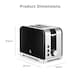 image 5 of Swan Solace Black 2 Slice Toaster