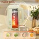 image 3 of HOMCOM 1.5L 3000W Fast Boil Electric Kettle and 2 Slice Toaster Set, Beige