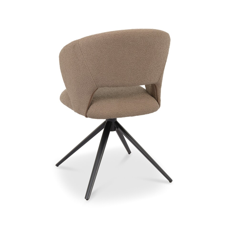 image 1 of Bentley Designs - Stella - Swivel Chair in Mocha Beige Boucle Fabric (Single)