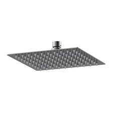 Balterley Contemporary Bathroom Pride Slim Thin Fixed Shower Head | Silver | Brushed Pewter | 1
