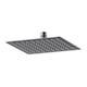image 1 of Balterley Contemporary Bathroom Pride Slim Thin Fixed Shower Head | Silver | Brushed Pewter | 1