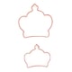 image 2 of Crown Cookie Cutters - Pack of 2