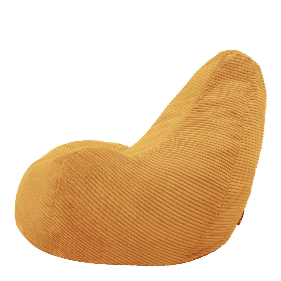 image 1 of Dalton Medium Beanbag Corduroy Yellow | Yellow | Ochre Yellow | 1