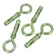 image 4 of 10mm Closed Hook Eye Bolts Rawl Shield Wall Anchor Expansion Brick Stone 8pc