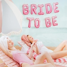 Bride to Be Pink Ombre Air Fill Foil Letter Balloon Kit 45cm
