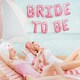 image 1 of Bride to Be Pink Ombre Air Fill Foil Letter Balloon Kit 45cm
