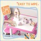 image 6 of AIYAPLAY 3 Pcs Height Adjustable Kids Table and Chair Set for Playroom | Pink