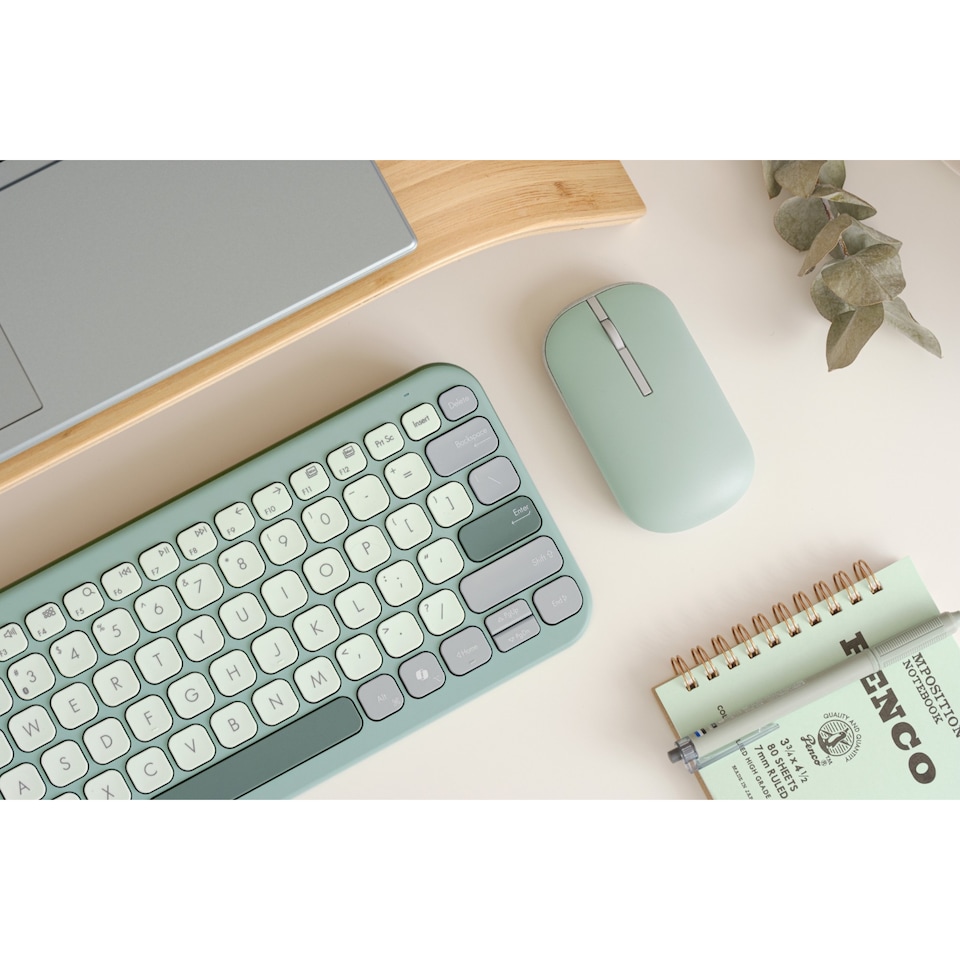 image 1 of ASUS Marshmallow KW100 75-Percent Wireless KEYBOARD - GREEN
