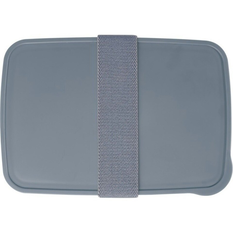 image 1 of Seasons Dovi Plastic Lunch Box - Slate Grey - 6cm x 19cm x 13cm