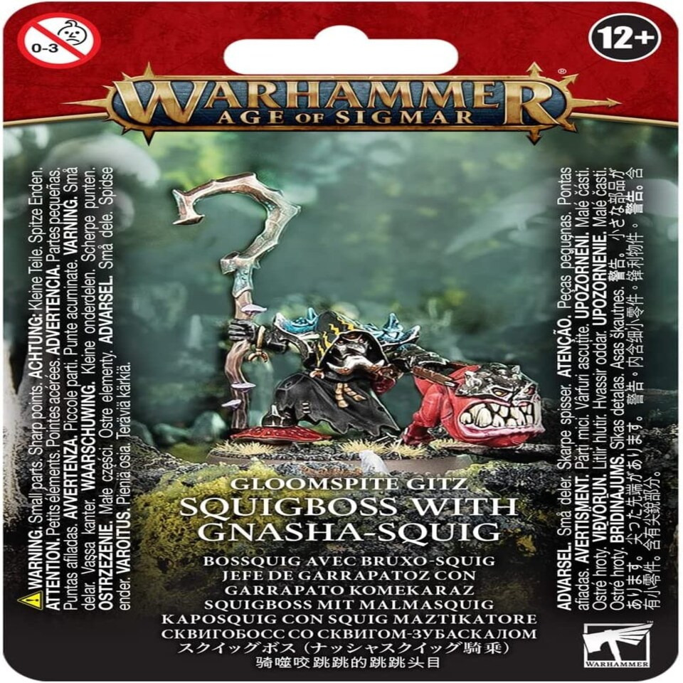 image 1 of Games Workshop Warhammer Age of Sigmar Squigboss With Gnasha-Squig