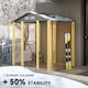 image 4 of Outsunny 6.5x5.2ft Garden Shed Wood Effect Tool Storage Sliding Door Wood Grain