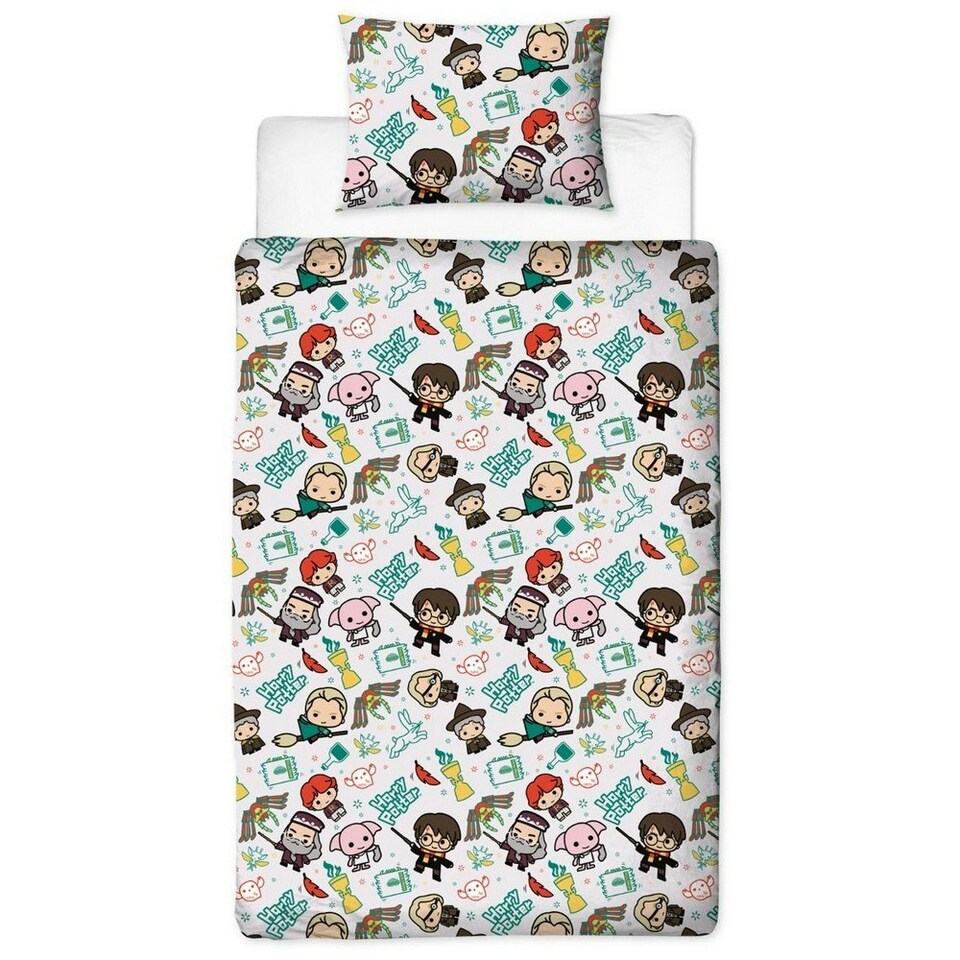 image 1 of Harry Potter Scene Duvet Cover Set - White - Single White | Single